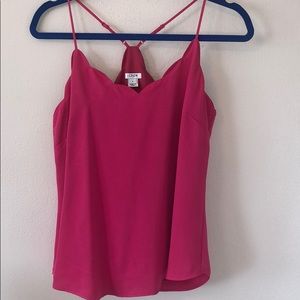 J. Crew Scalloped Edge Cami pink size 6